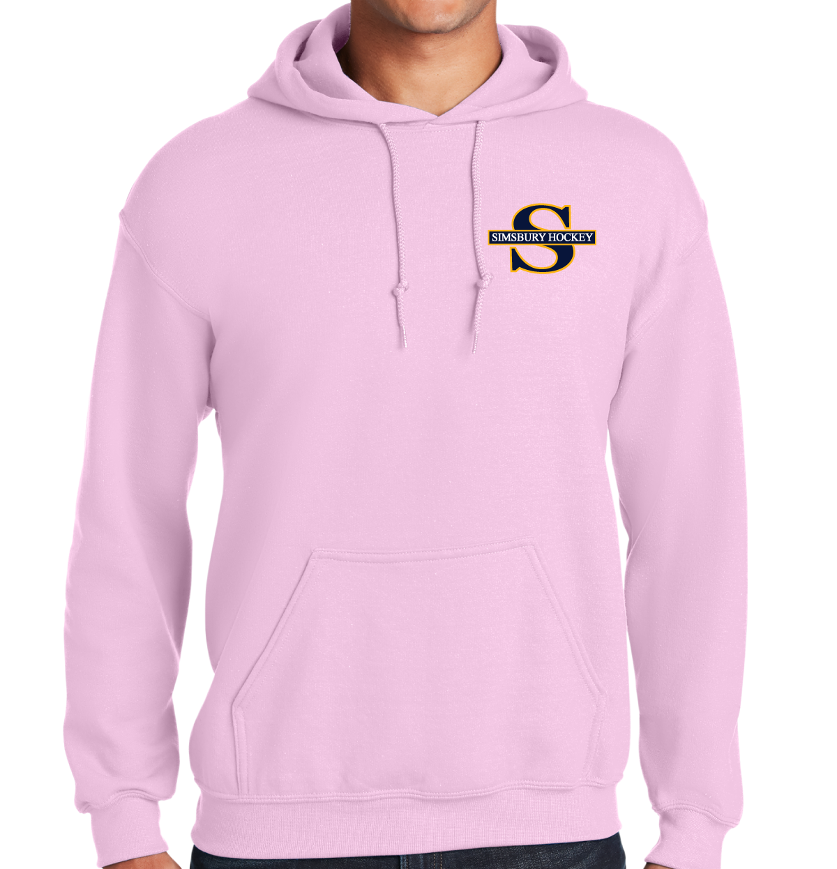 Hooded Sweatshirt: Simsbury Youth Hockey Left Chest Embroidered Logo