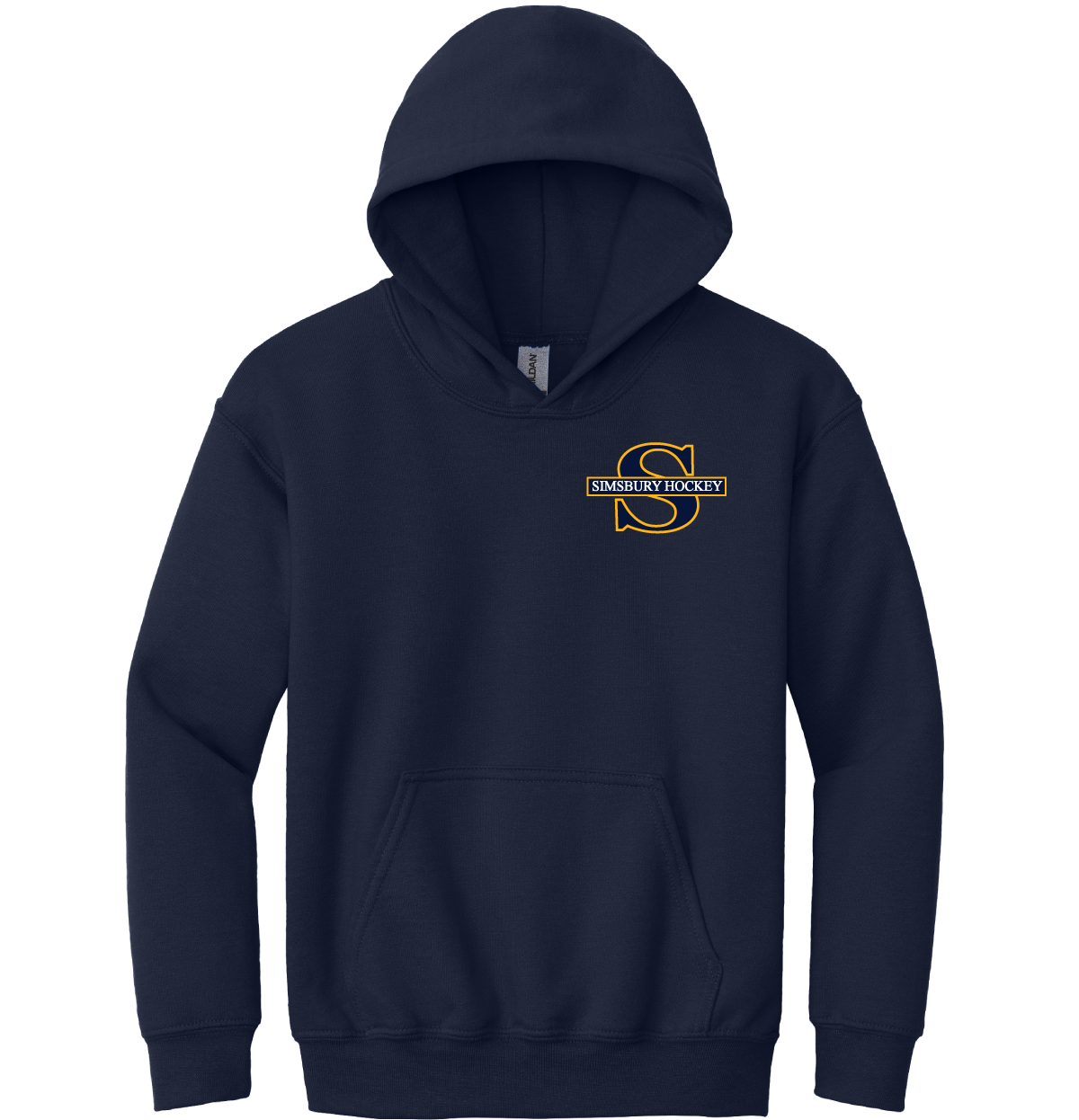 Hooded Sweatshirt: Simsbury Youth Hockey Left Chest Embroidered Logo