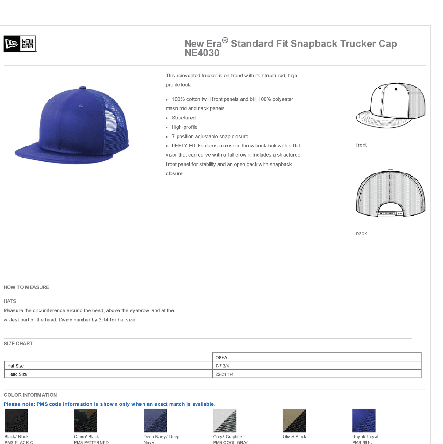 Bloomfield Democrats: New Era Snapback Trucker Cap