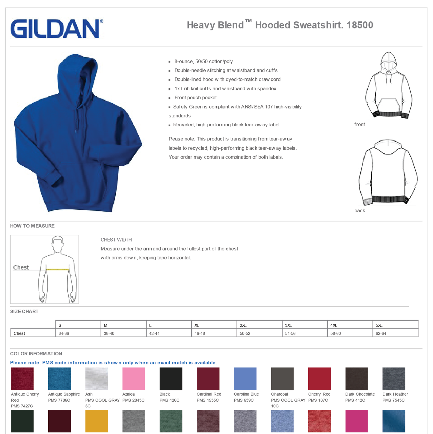 Bloomfield Democrats: Gildan Heavy Blend Hooded Sweatshirt