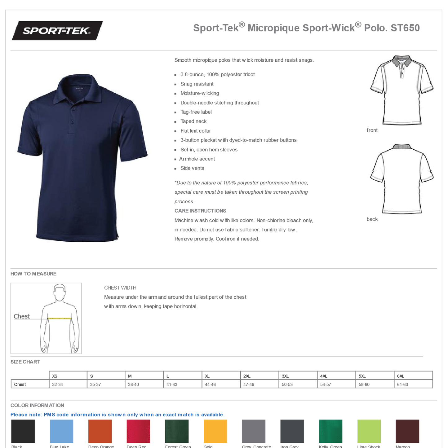 Bloomfield Democrats: Sport Tek Moisture Polo