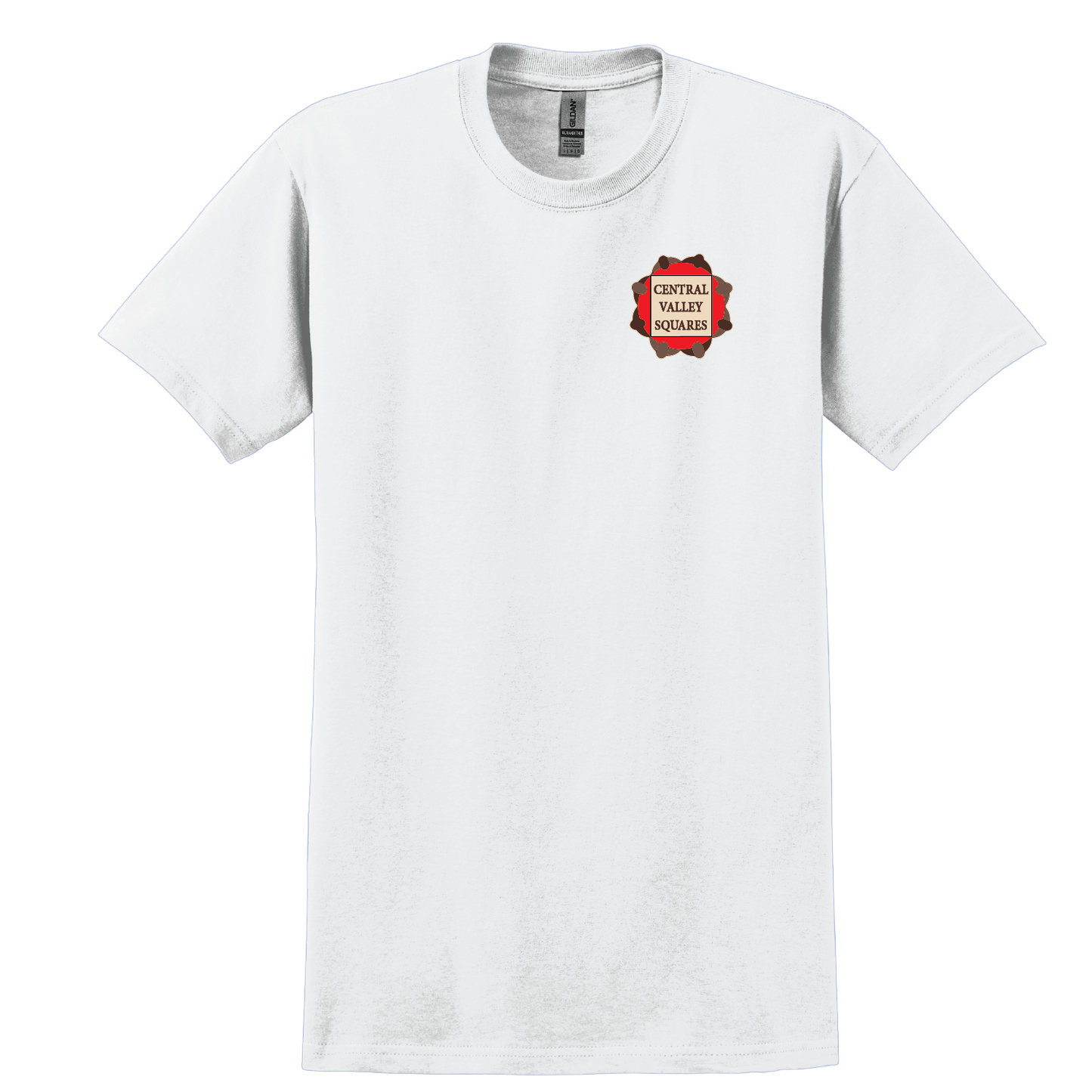 Central Valley Squares T Shirt: Mens Cotton Tee Left Chest Logo