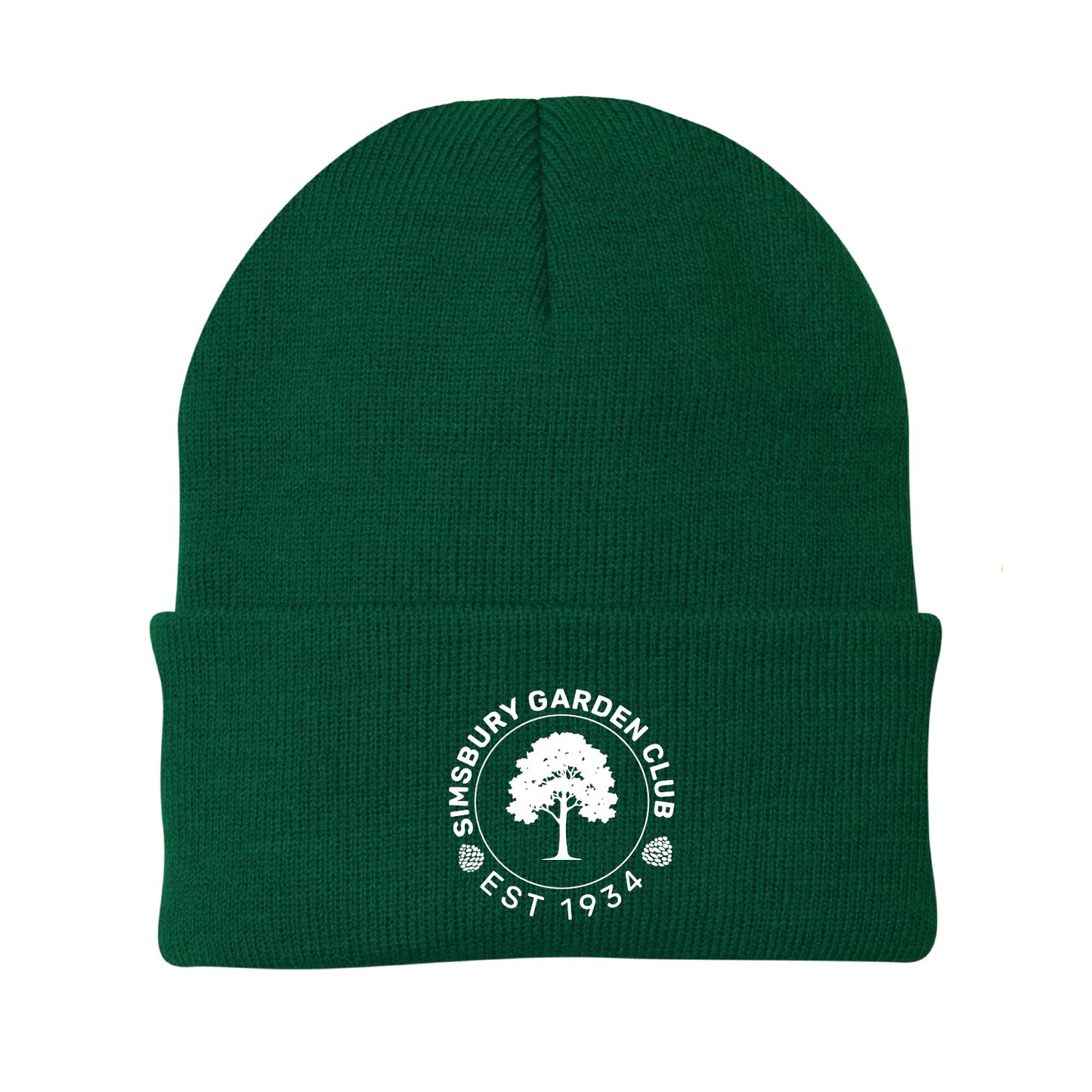 Simsbury Garden Club: Knit Winter Hat Circle Logo