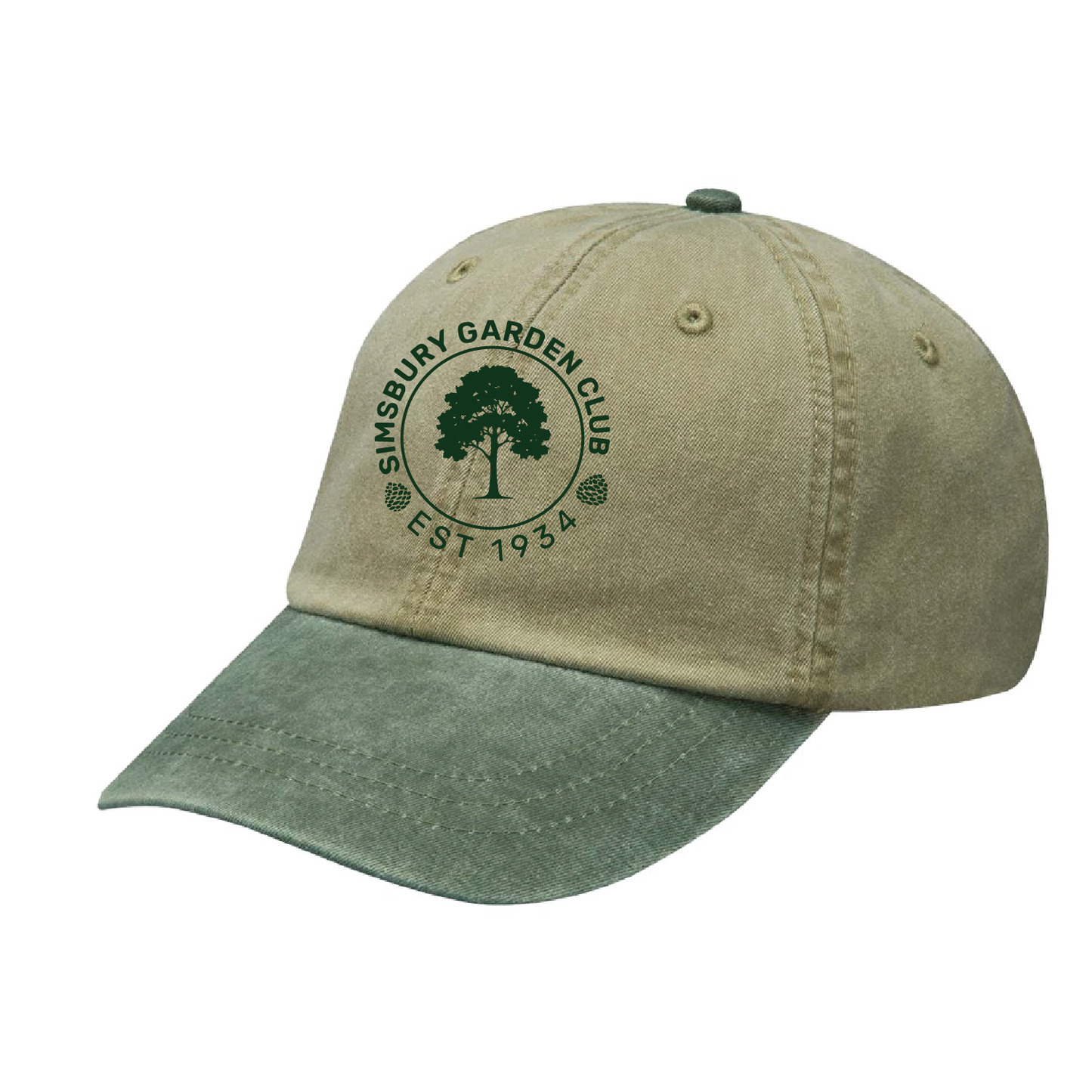 Simsbury Garden Club: Pigment Dyed Baseball Cap