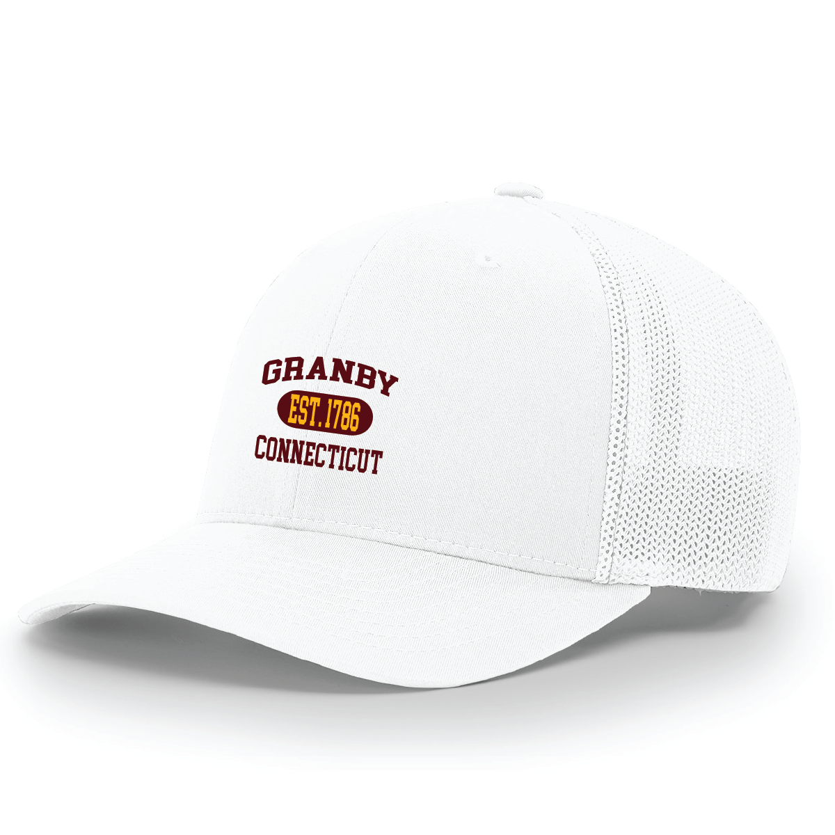 Hat: Flex Fit Trucker Granby CT Established