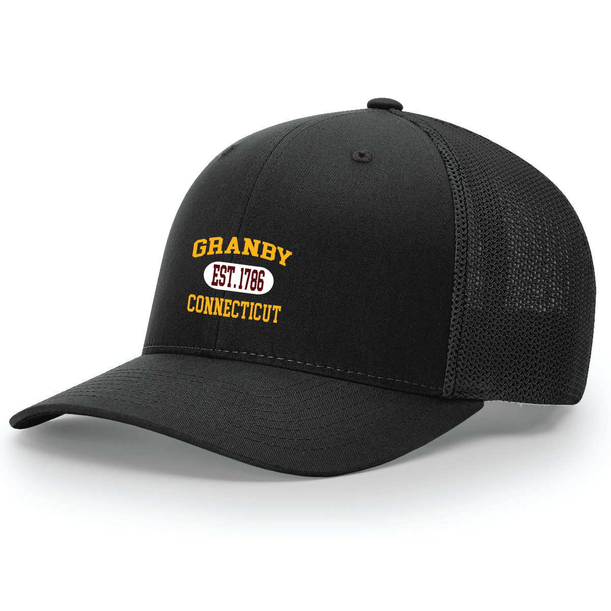Hat: Flex Fit Trucker Granby CT Established