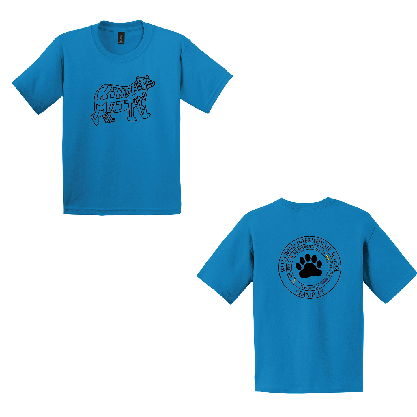 Granby Bears PTO: Kindness Matters T Shirt (Youth & Adult)