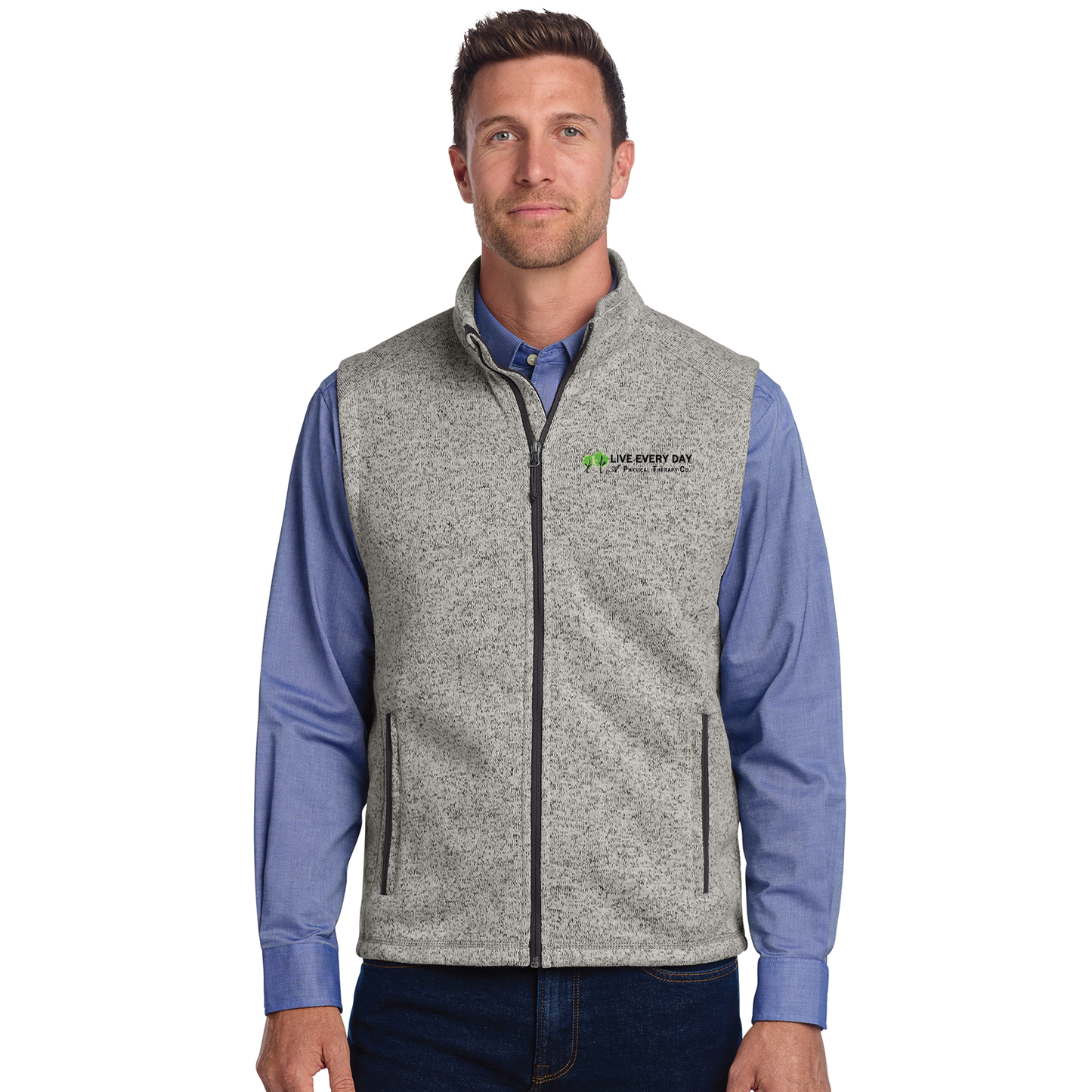 Live Every Day: F236 Port Authority® Sweater Fleece Vest