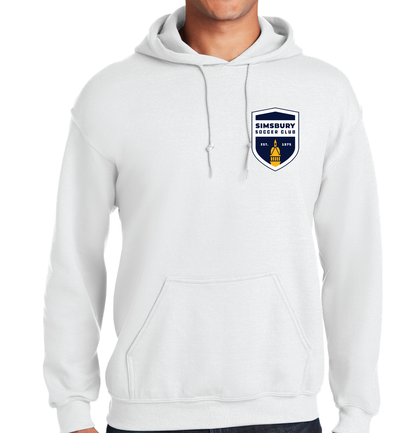 Hooded Sweatshirt: Simsbury Soccer Club Left Chest Embroidered Logo