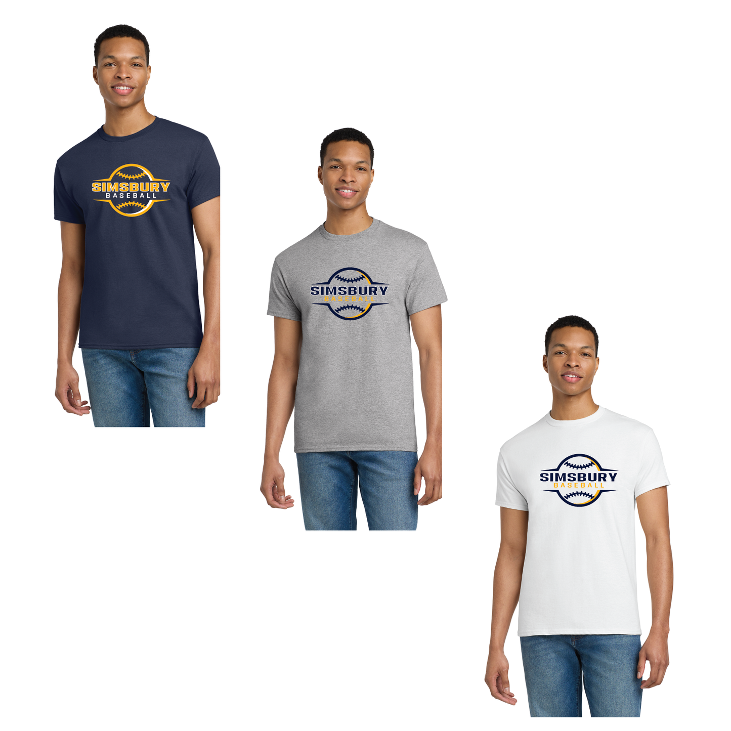 SHS Baseballl: Cotton T Shirt Full Front Logo #1