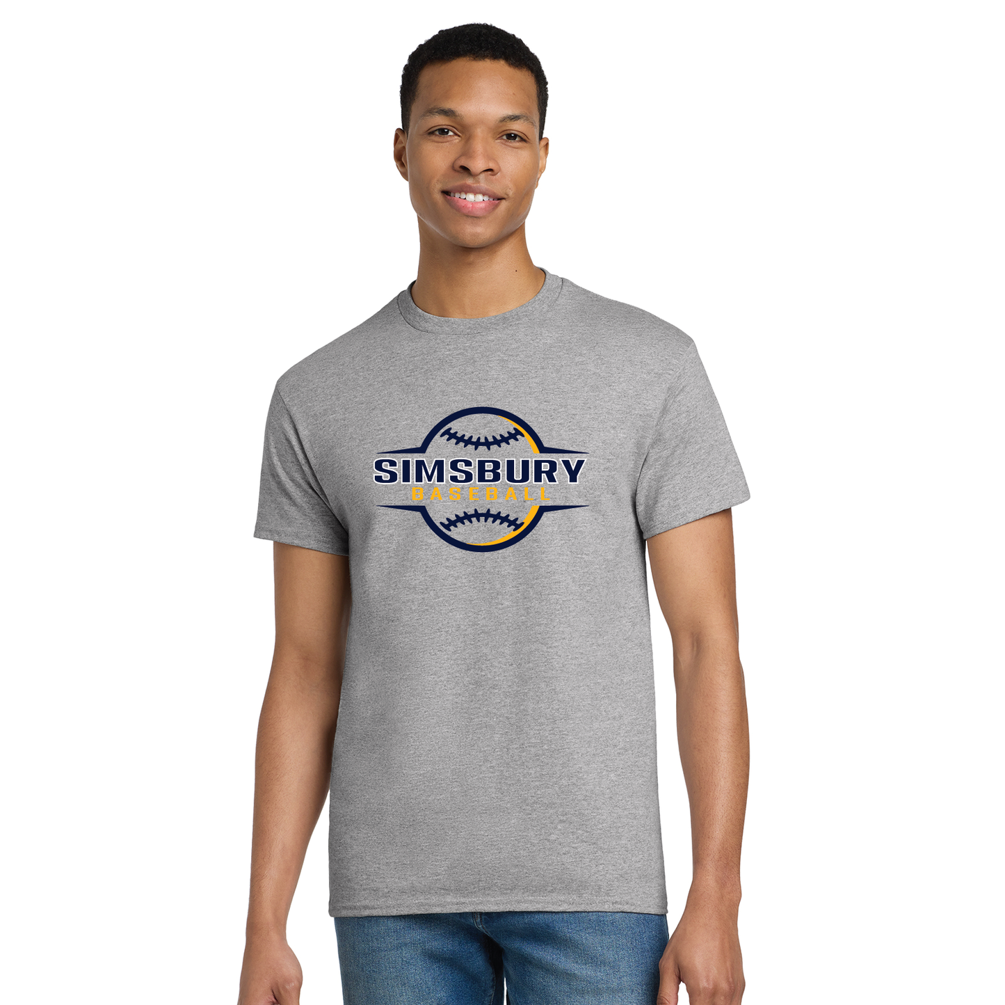 SHS Baseballl: Cotton T Shirt Full Front Logo #1