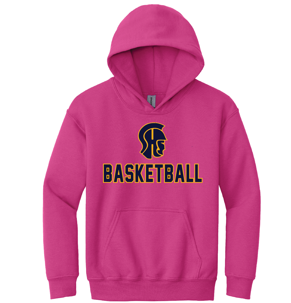 PINK Hooded Sweatshirt Gildan 50 50 SHS Basketball Vincent Sports Shop