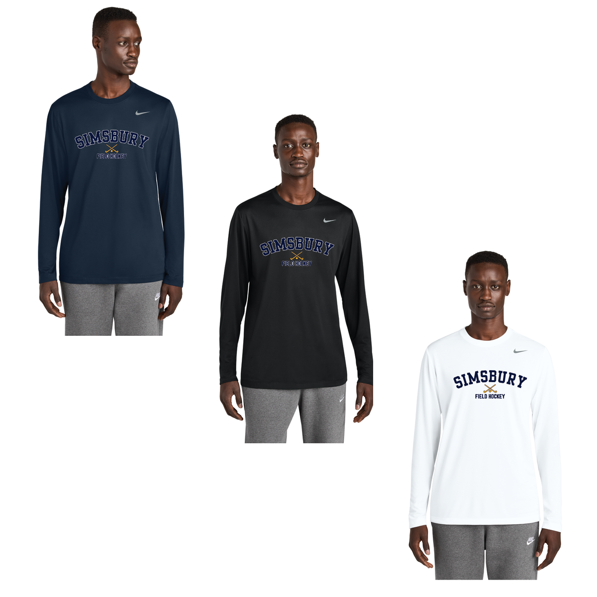 SHS Field Hockey: NKHQ4550 Nike Dri Fit Unisex Longsleeve Tee