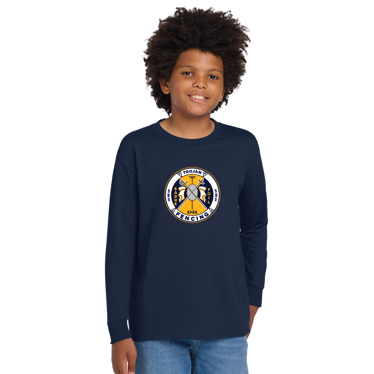 SHS Fencing: Youth & Adult Longsleeve Cotton Tee G2400
