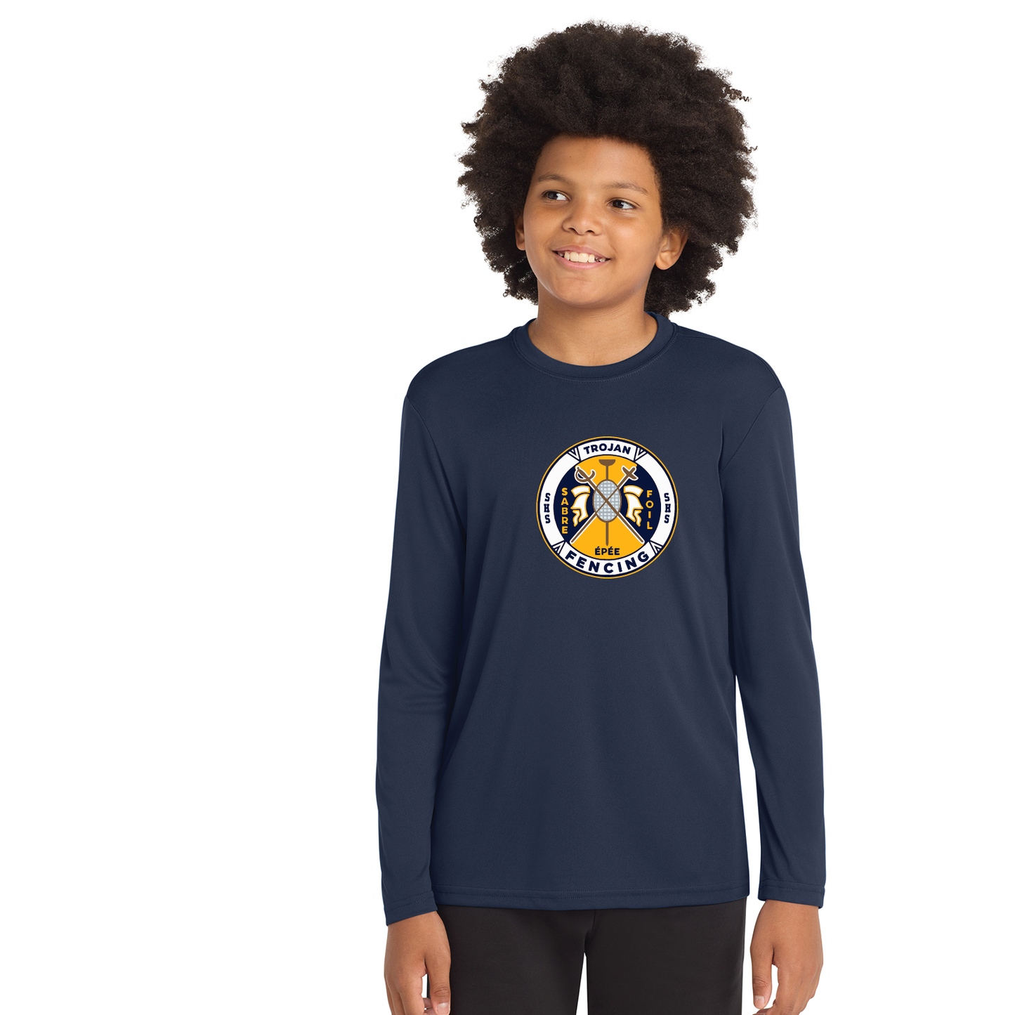 SHS Fencing: Performance Long Sleeve T Shirt Adult ST350LS