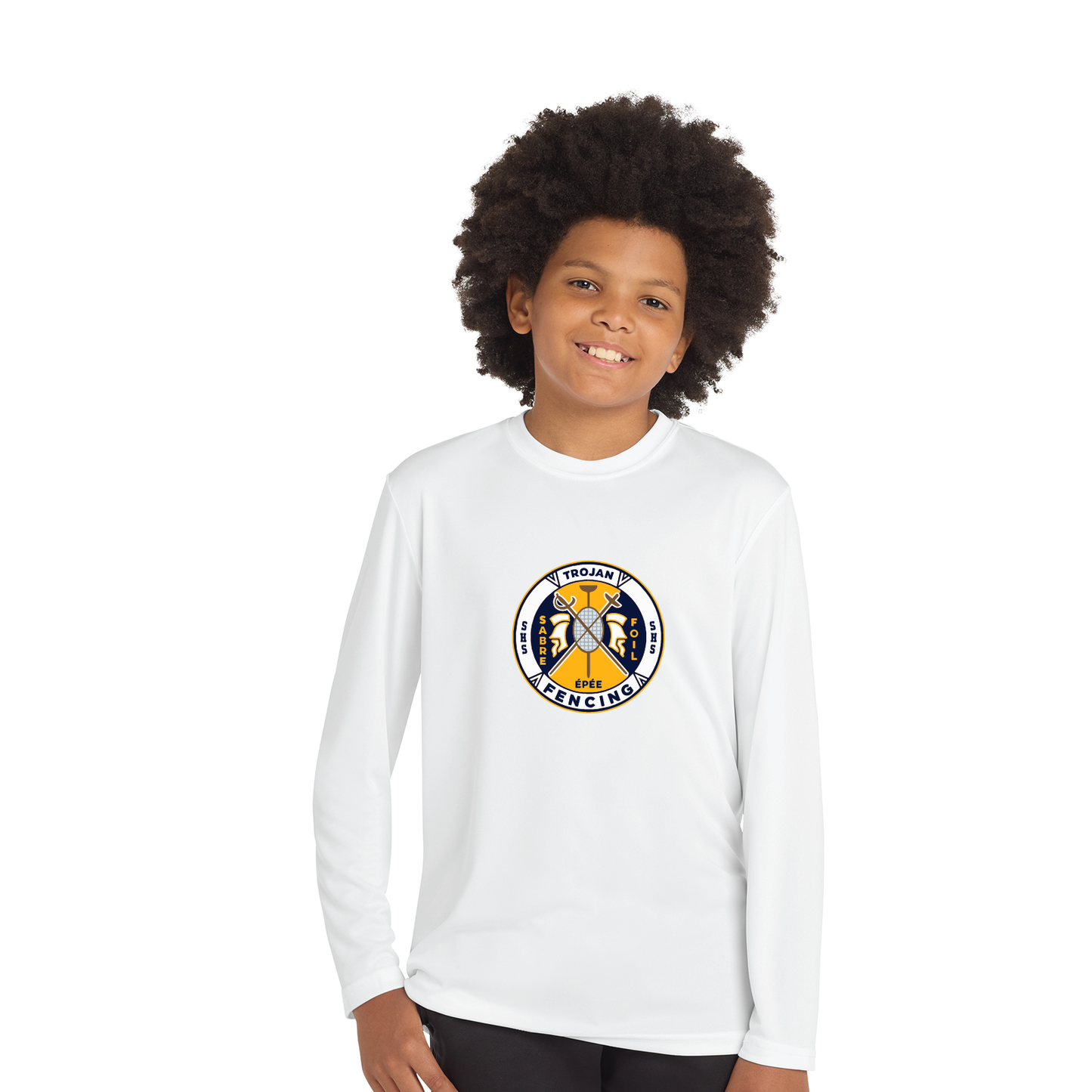 SHS Fencing: Performance Long Sleeve T Shirt Adult ST350LS