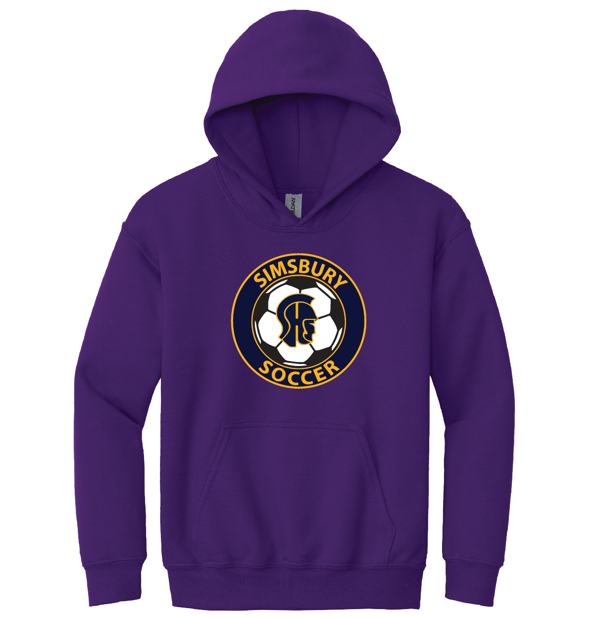 Hooded Sweatshirt Gildan 50/50: SHS Soccer Full Front Logo