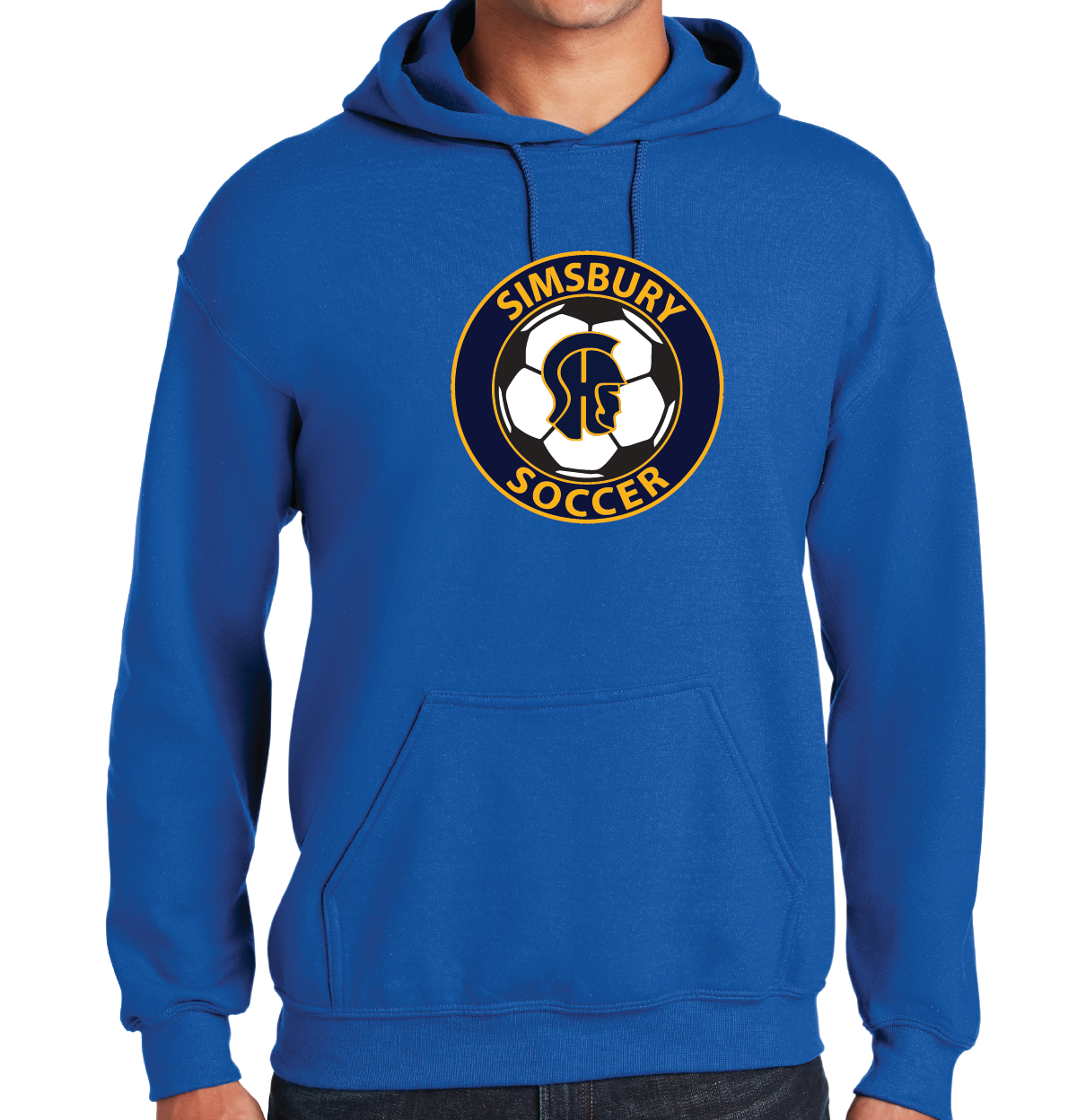 Hooded Sweatshirt Gildan 50/50: SHS Soccer Full Front Logo