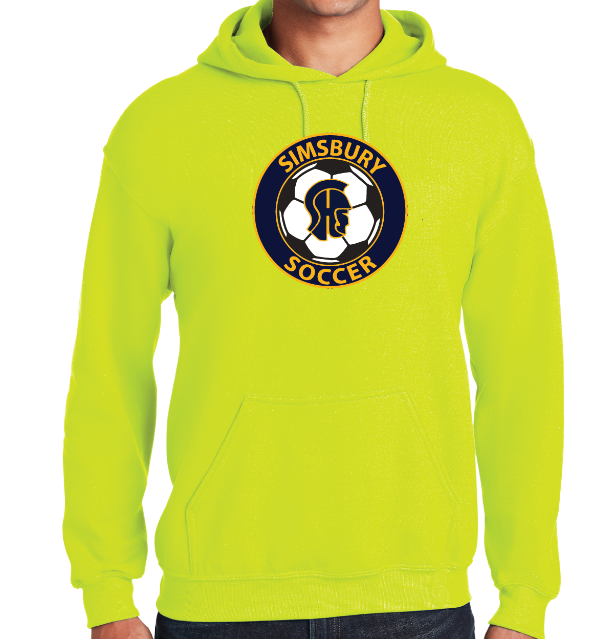 Hooded Sweatshirt Gildan 50/50: SHS Soccer Full Front Logo