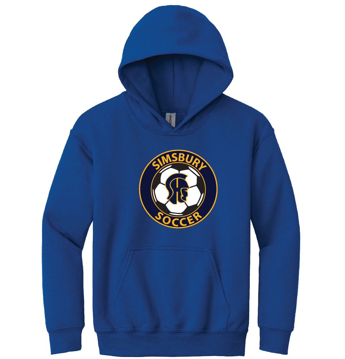 Hooded Sweatshirt Gildan 50/50: SHS Soccer Full Front Logo