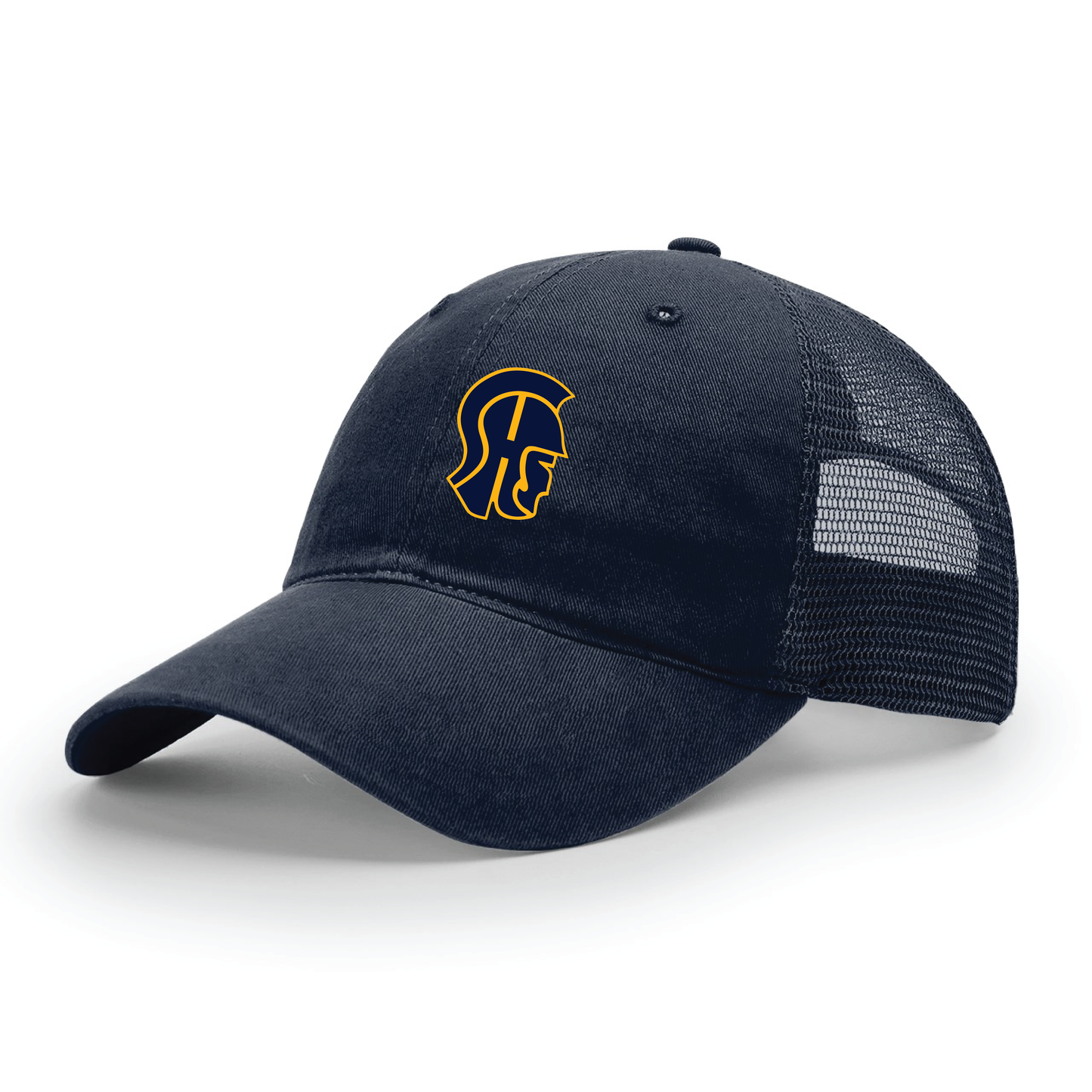 Hat: Soft Trucker Snapback SHS Simsbury High School Trojan Head