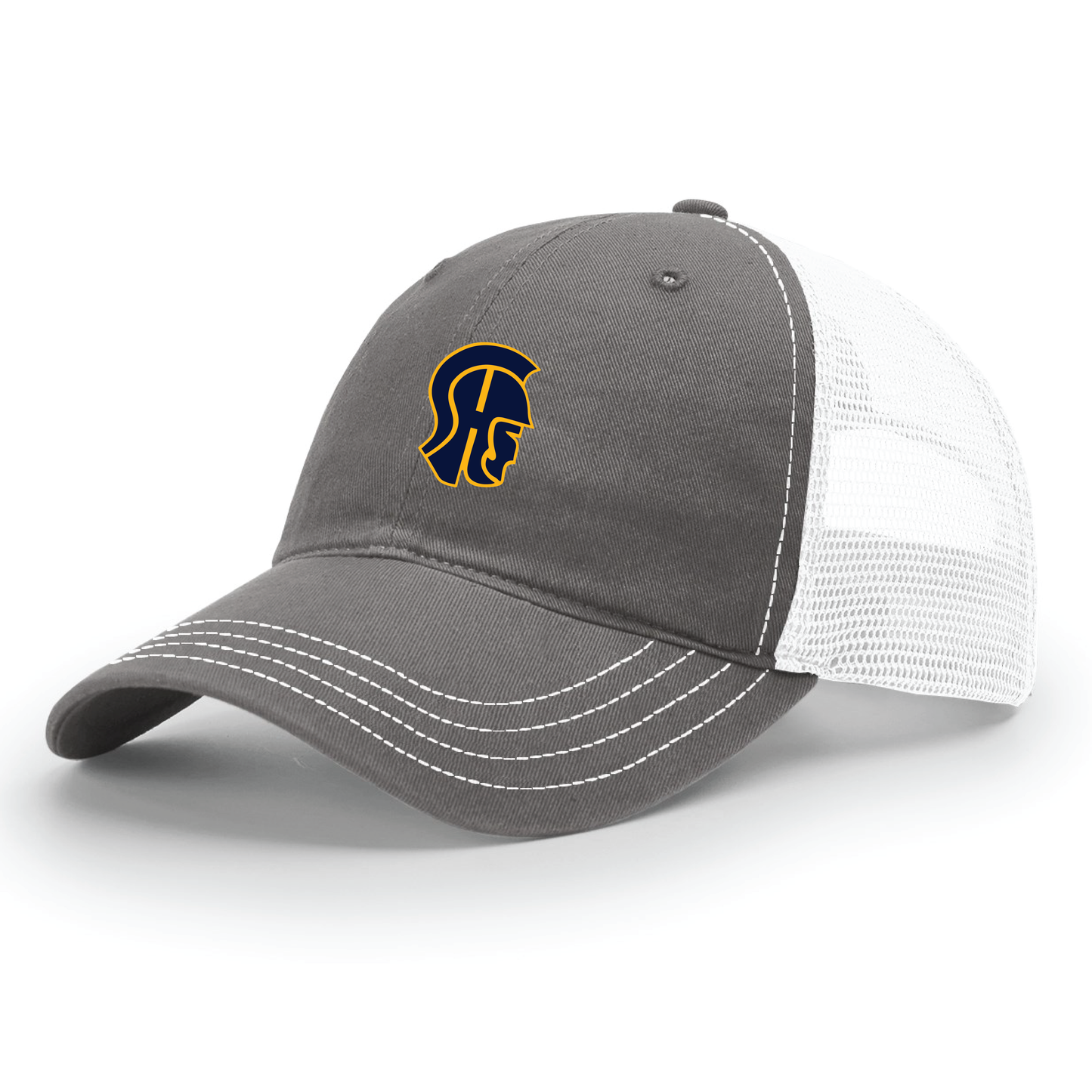 Hat: Soft Trucker Snapback SHS Simsbury High School Trojan Head