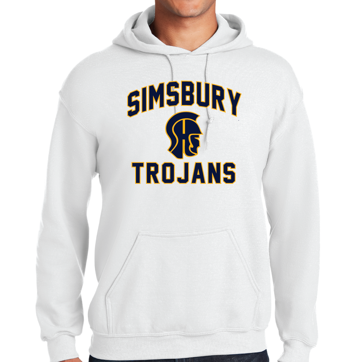 Hooded Sweatshirt Gildan 50/50: Simsbury Trojans