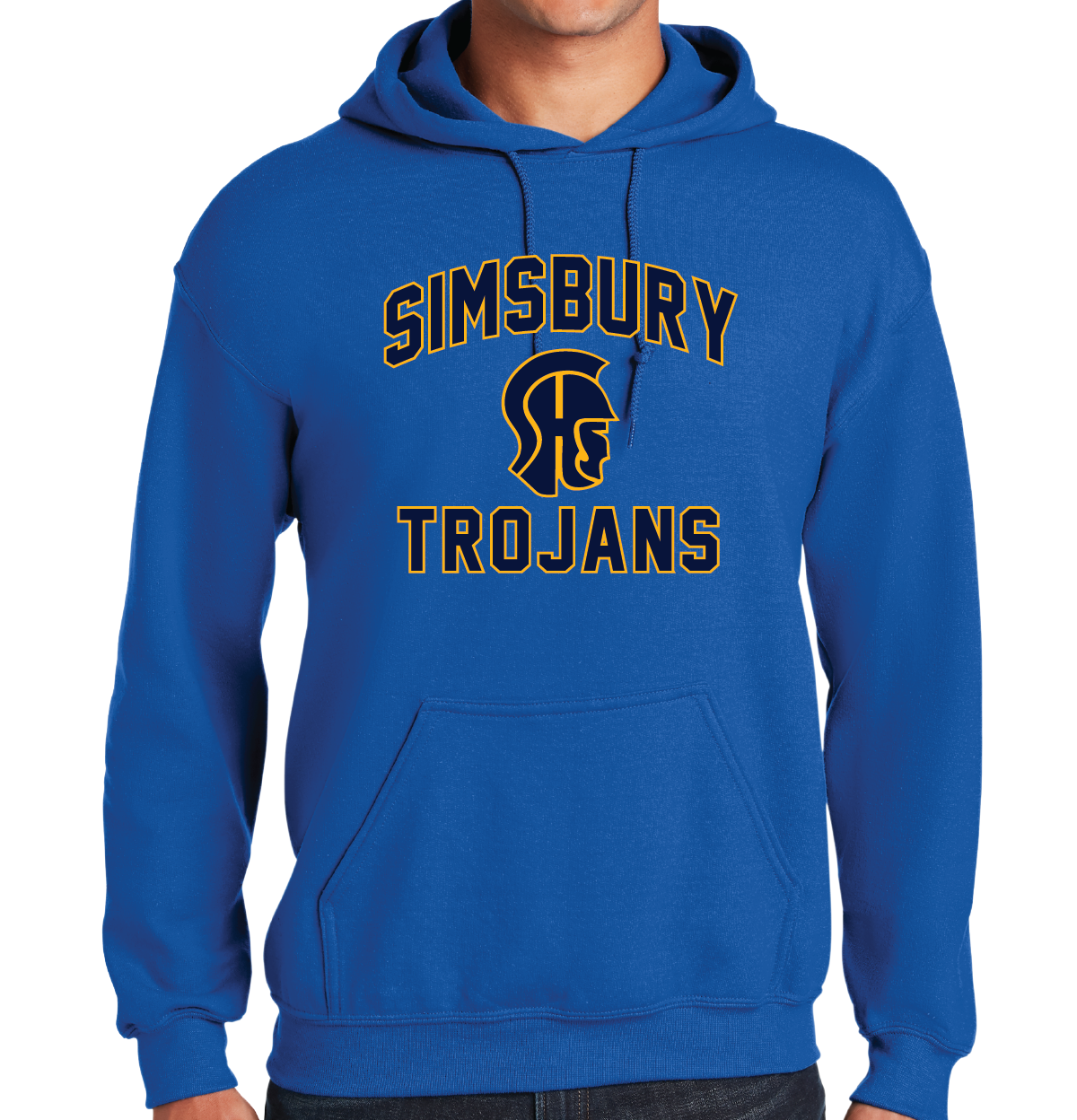 Hooded Sweatshirt Gildan 50/50: Simsbury Trojans