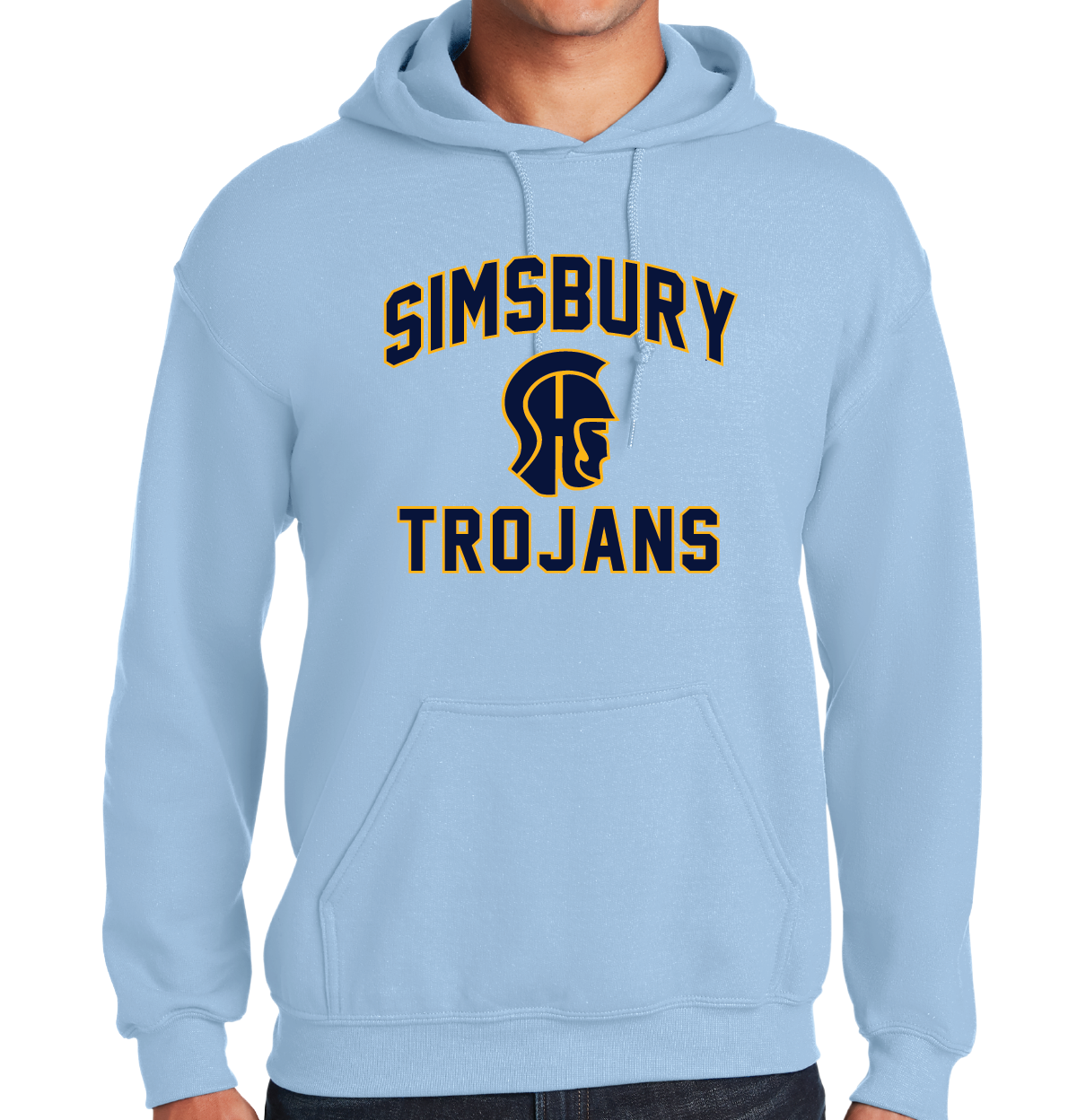 Hooded Sweatshirt Gildan 50/50: Simsbury Trojans