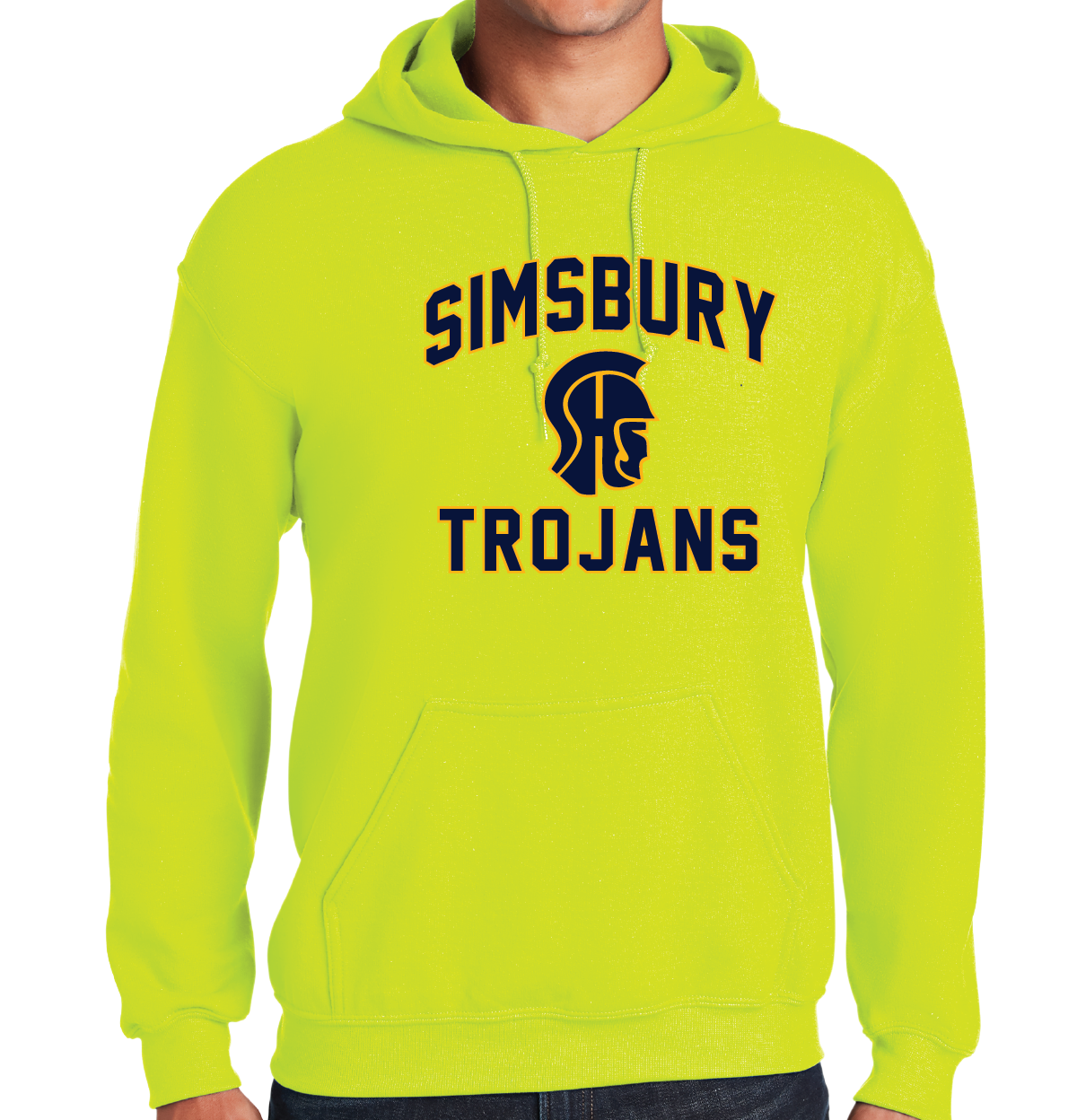 Hooded Sweatshirt Gildan 50/50: Simsbury Trojans