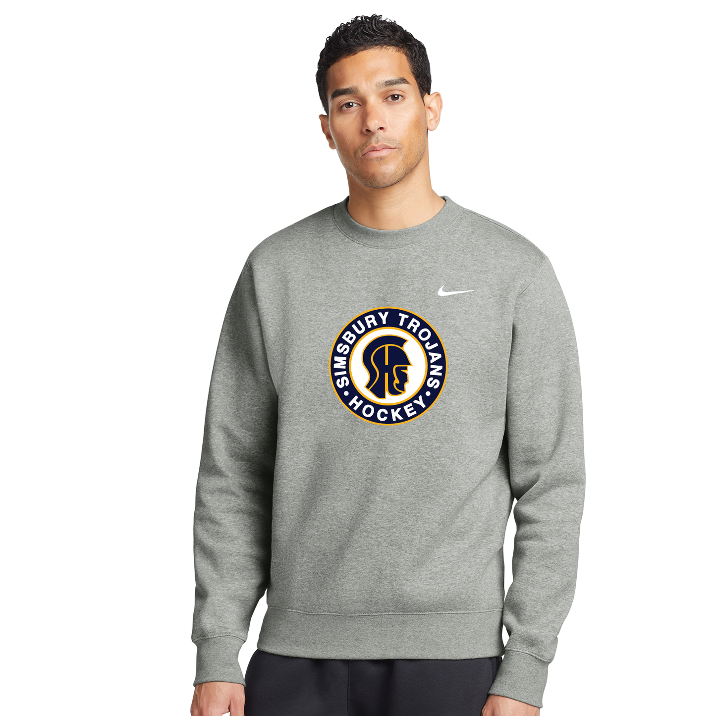 SHS Trojans Hockey: Nike Club Fleece Crew. CJ1614