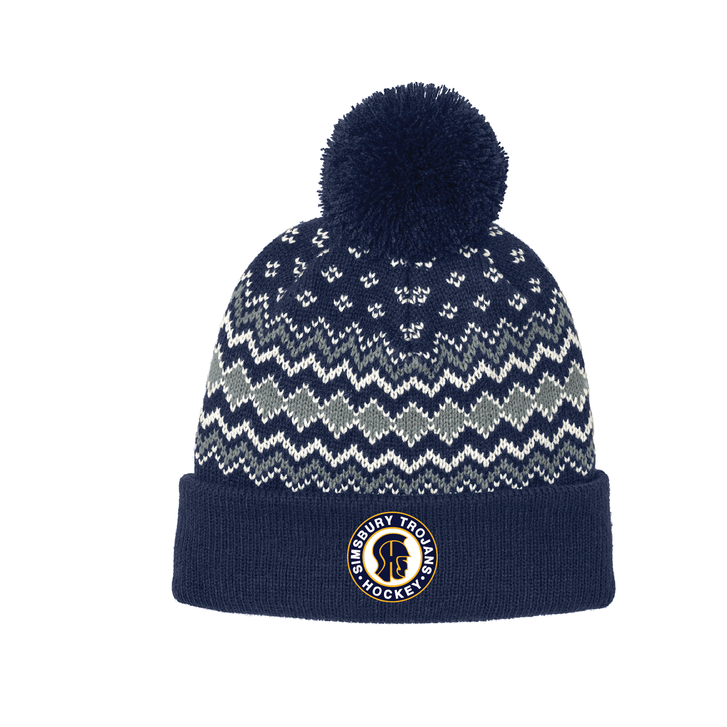 SHS Trojans Hockey: Port Authority® Alpine Pom Beanie. C991