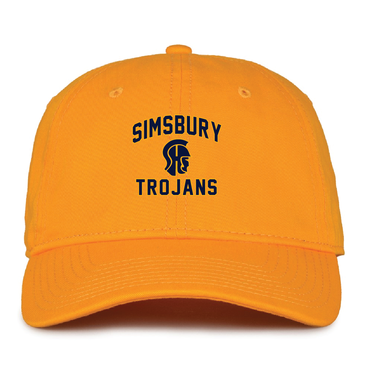 Hat: OSFA Simsbury Trojans Garment Washed Twill