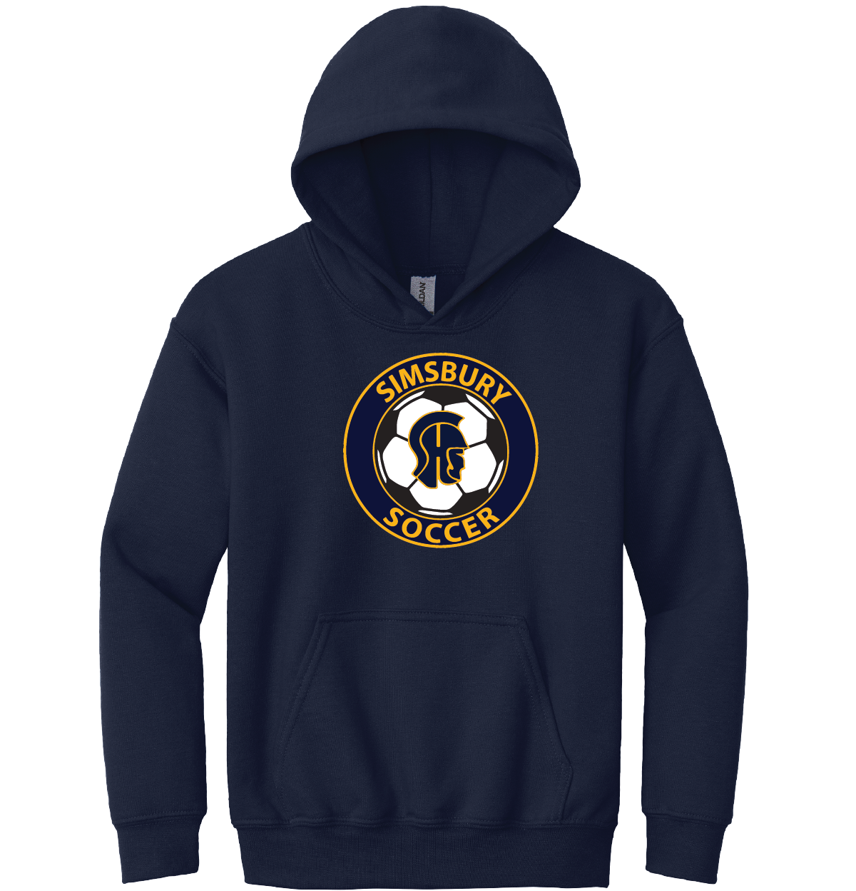 Hooded Sweatshirt Gildan 50/50: SHS Soccer Full Front Logo
