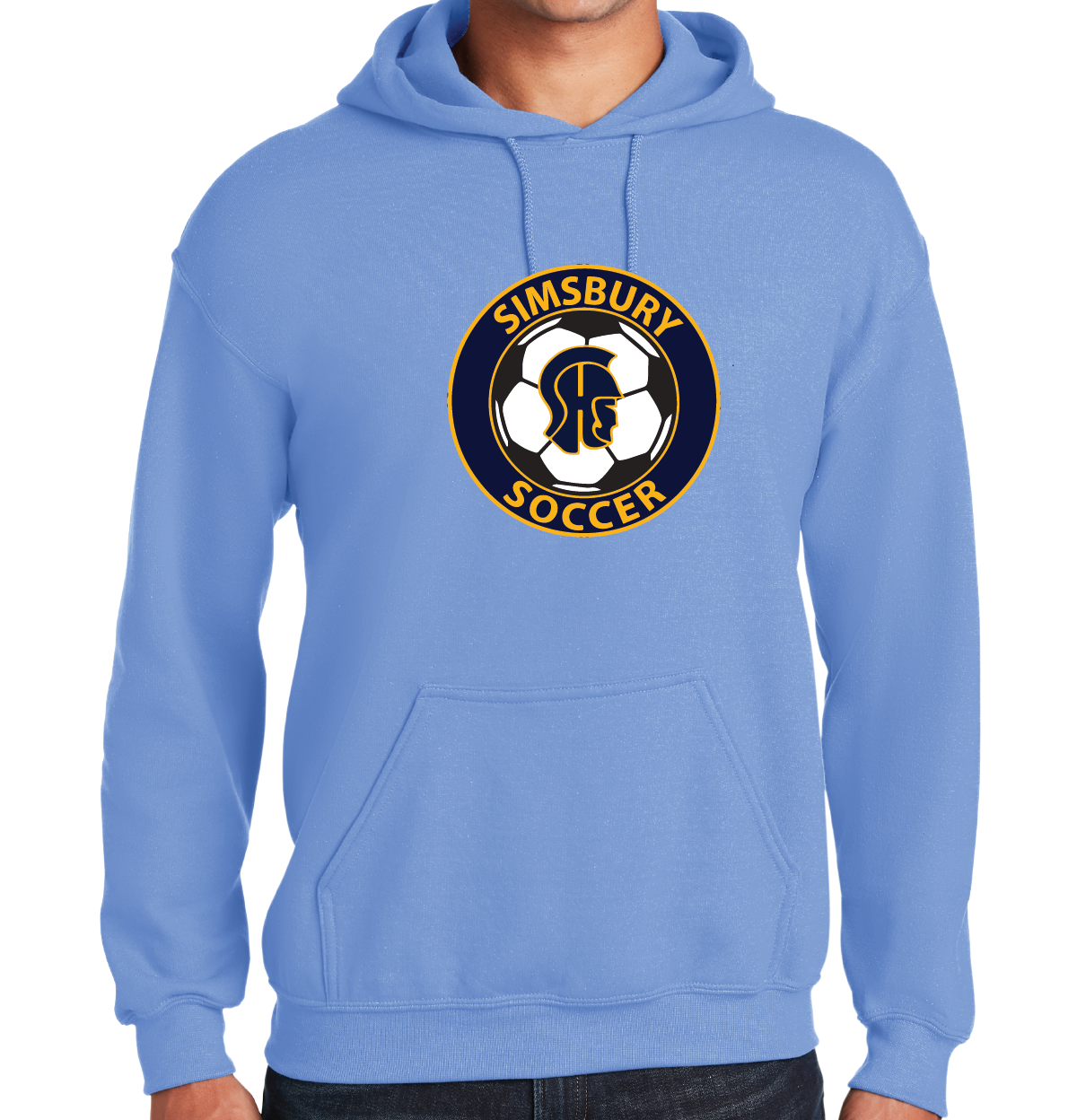 Hooded Sweatshirt Gildan 50/50: SHS Soccer Full Front Logo