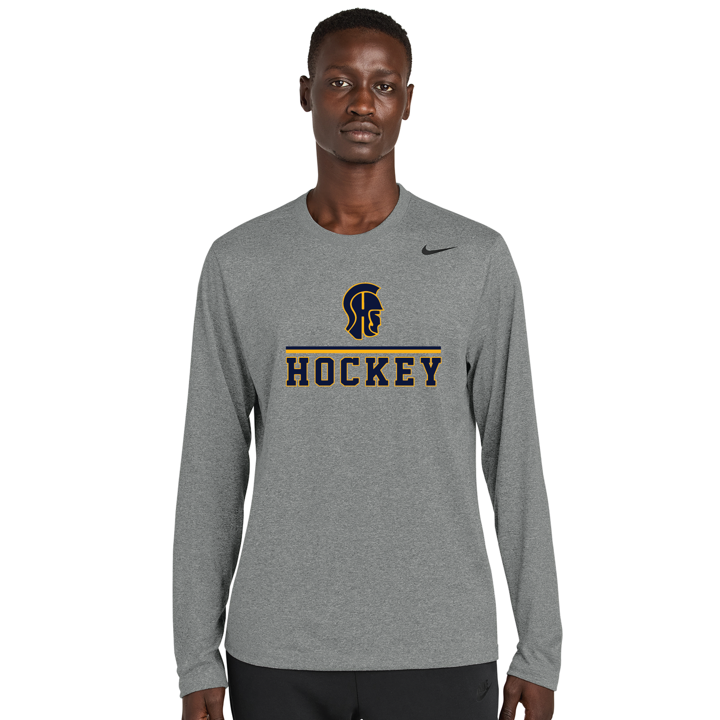 SHS Trojans Hockey: Nike Team rLegend Long Sleeve Tee. NKHQ4550 (Choose Logo)