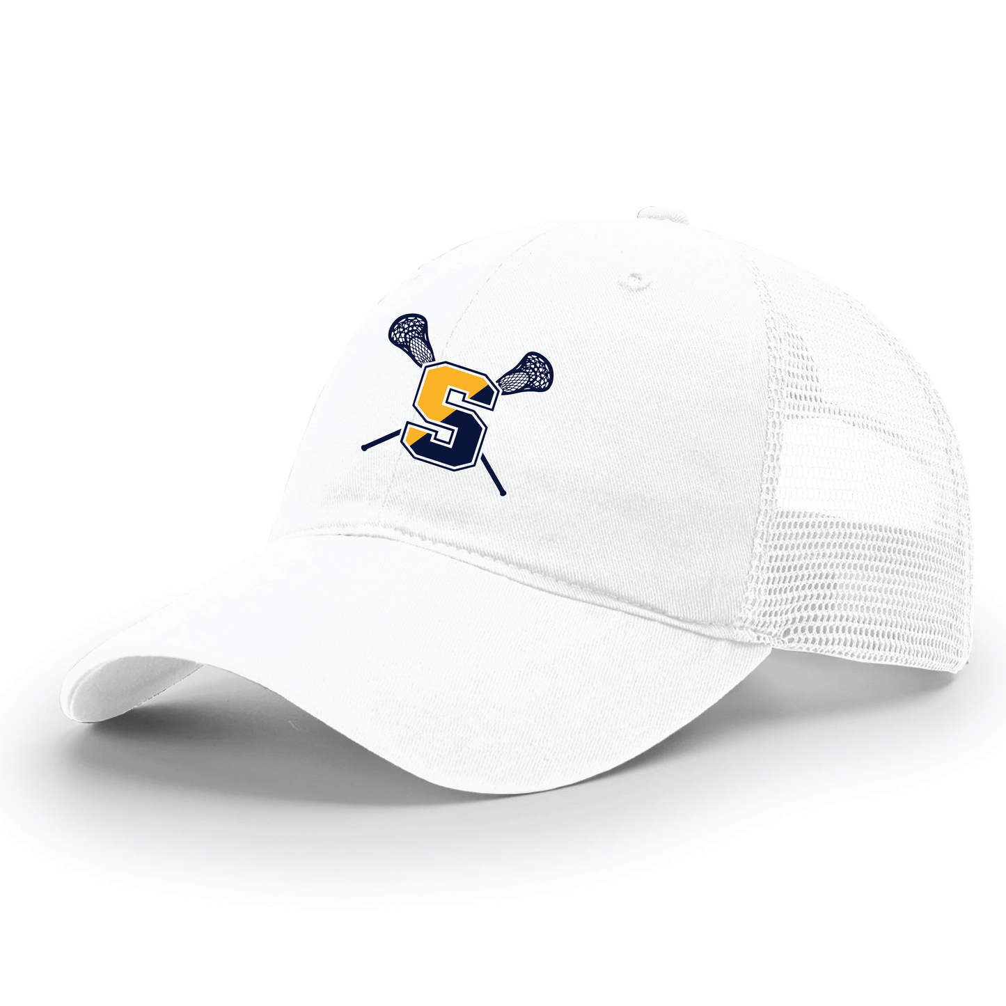 Hat: Soft Trucker Snapback Simsbury Lacrosse S Crossed Sticks