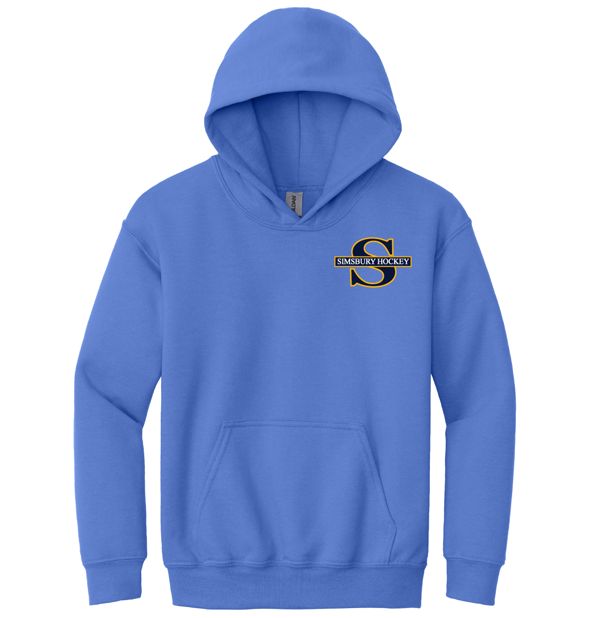 Hooded Sweatshirt: Simsbury Youth Hockey  Left Chest Embroidered Logo