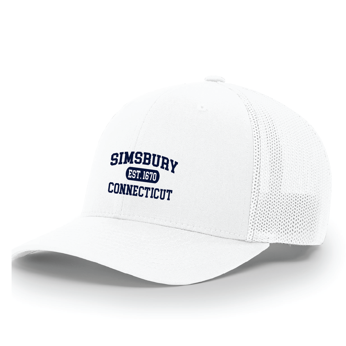 Hat: Flex Fit Trucker Simsbury CT Est. 1670