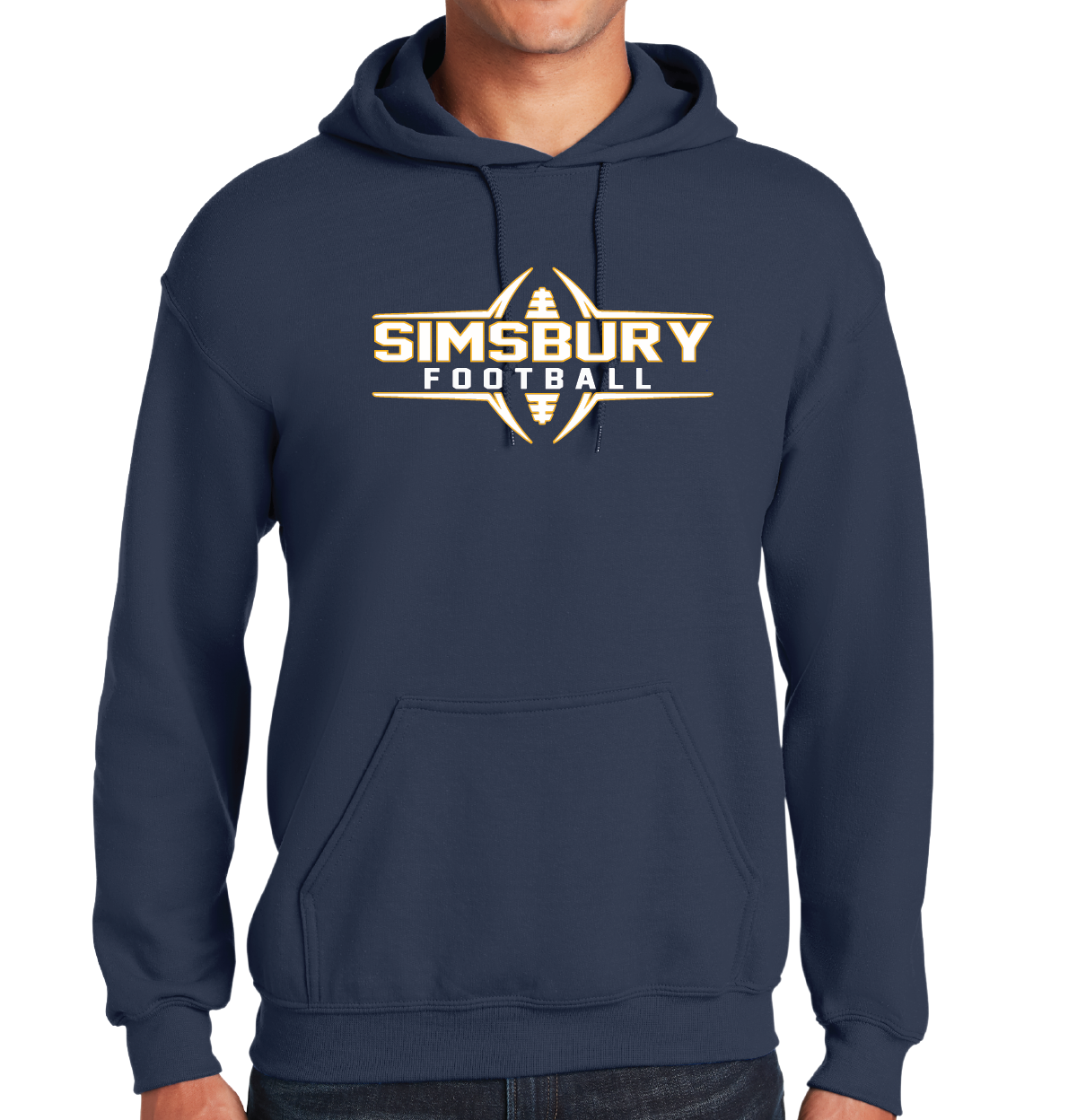 Hooded Sweatshirt Gildan 50/50: Simsbury Football 2024