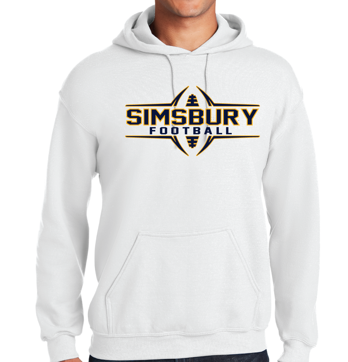 Hooded Sweatshirt Gildan 50/50: Simsbury Football 2024