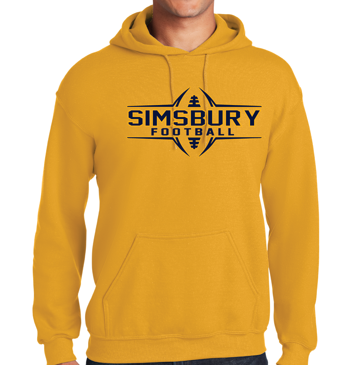 Hooded Sweatshirt Gildan 50/50: Simsbury Football 2024