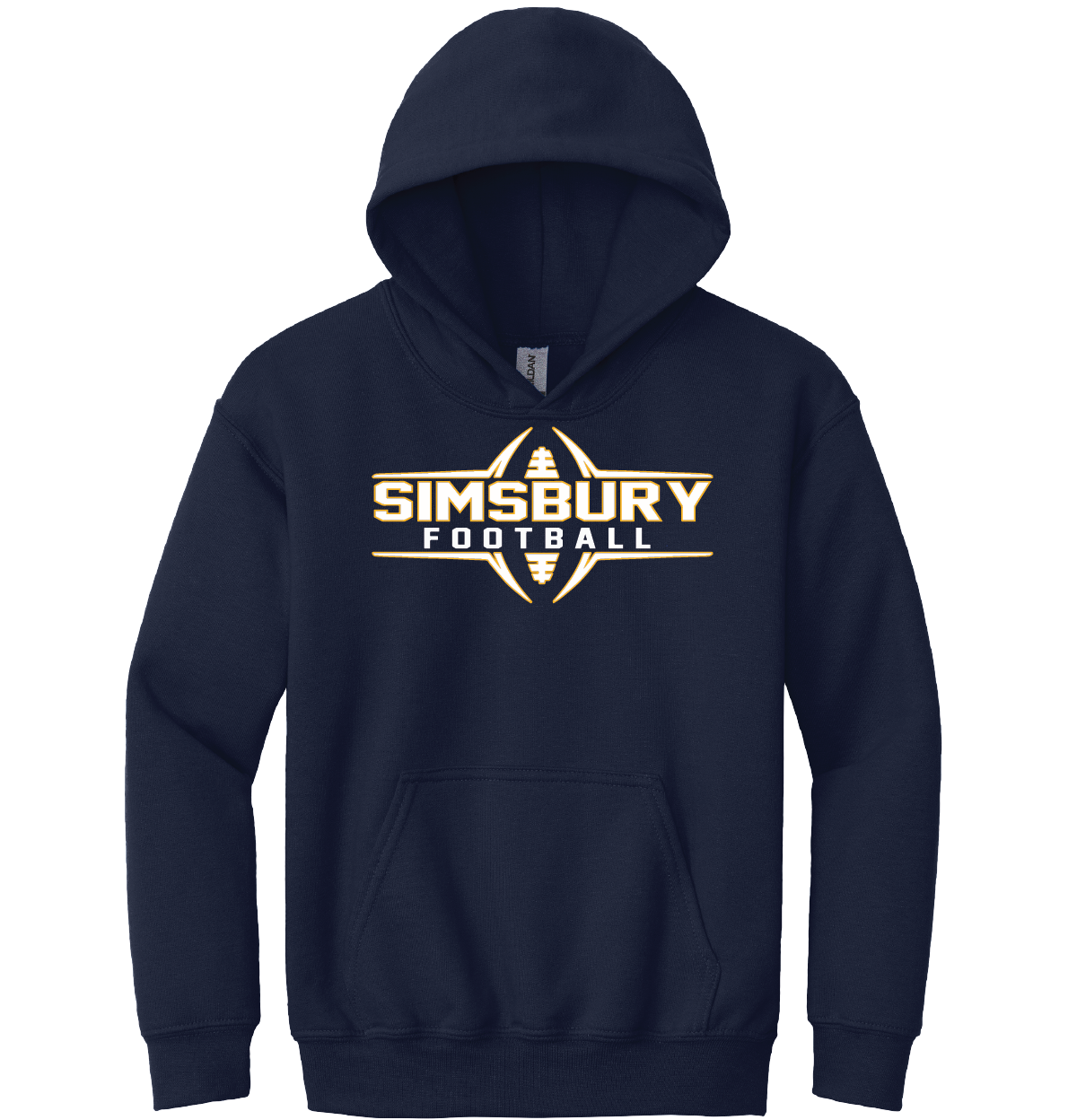 Hooded Sweatshirt Gildan 50/50: Simsbury Football 2024