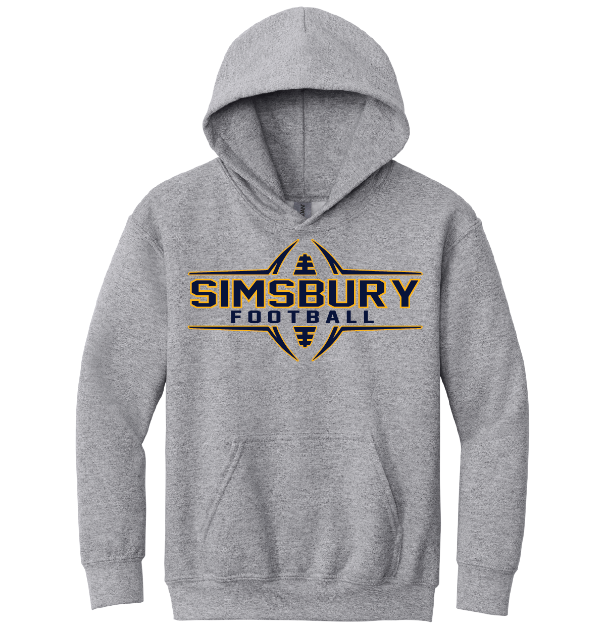 Hooded Sweatshirt Gildan 50/50: Simsbury Football 2024