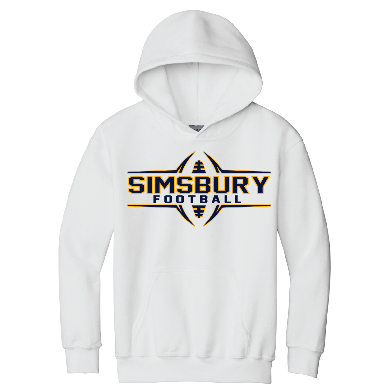 Hooded Sweatshirt Gildan 50/50: Simsbury Football 2024