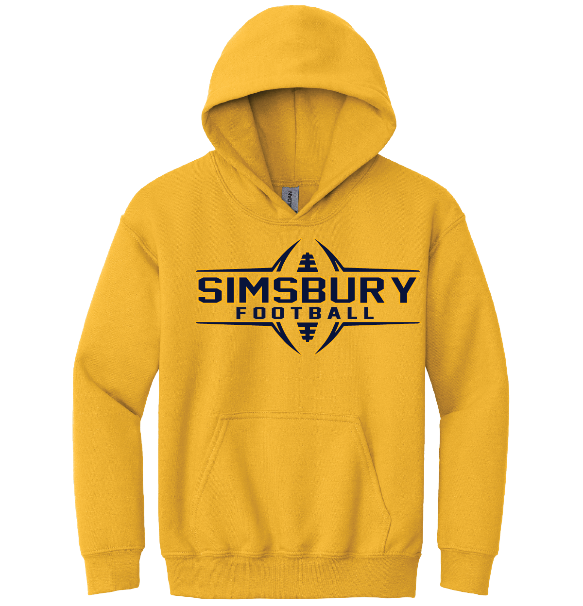 Hooded Sweatshirt Gildan 50/50: Simsbury Football 2024