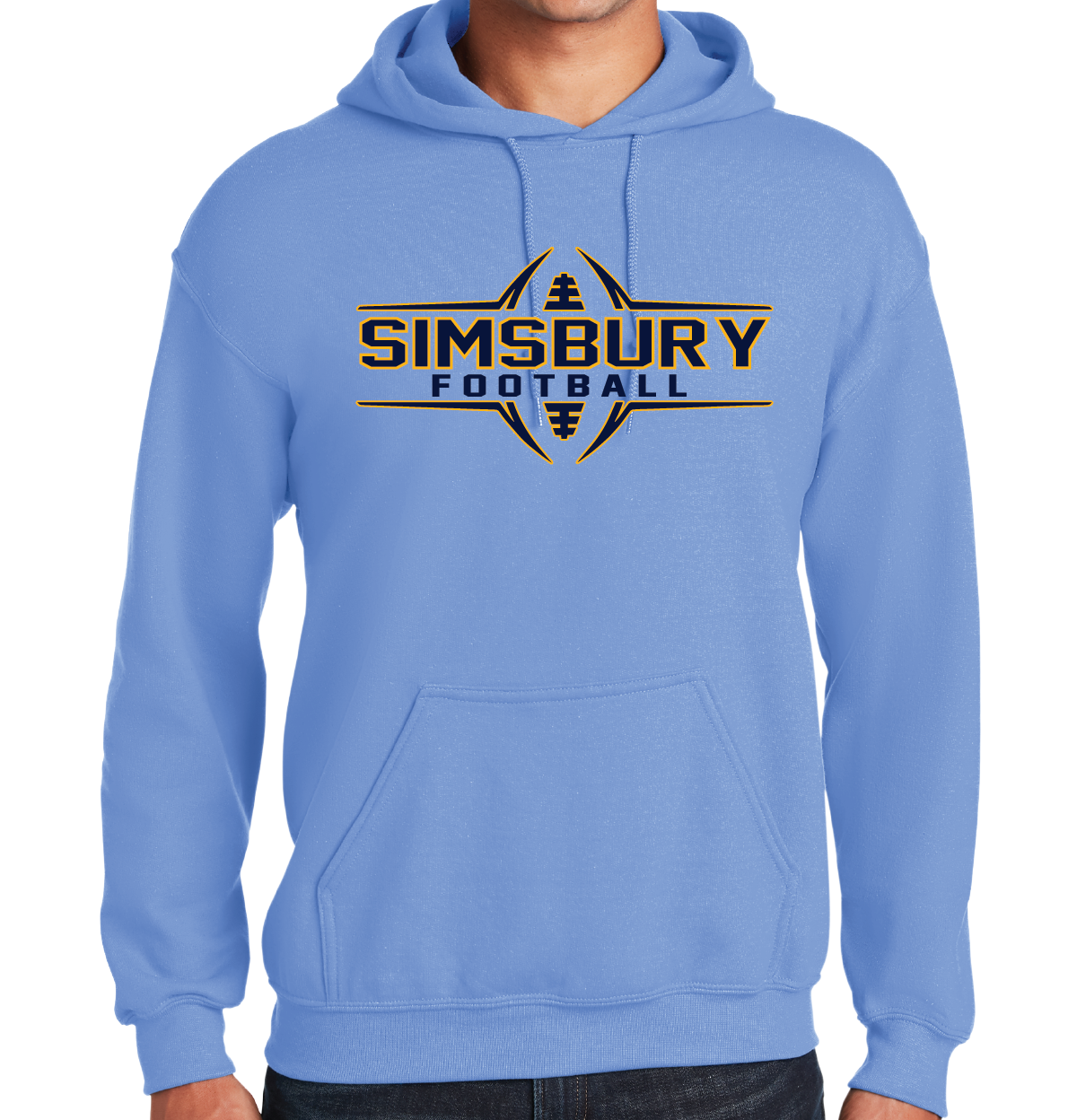 Hooded Sweatshirt Gildan 50/50: Simsbury Football 2024