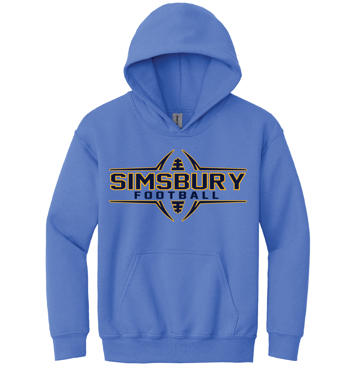 Hooded Sweatshirt Gildan 50/50: Simsbury Football 2024
