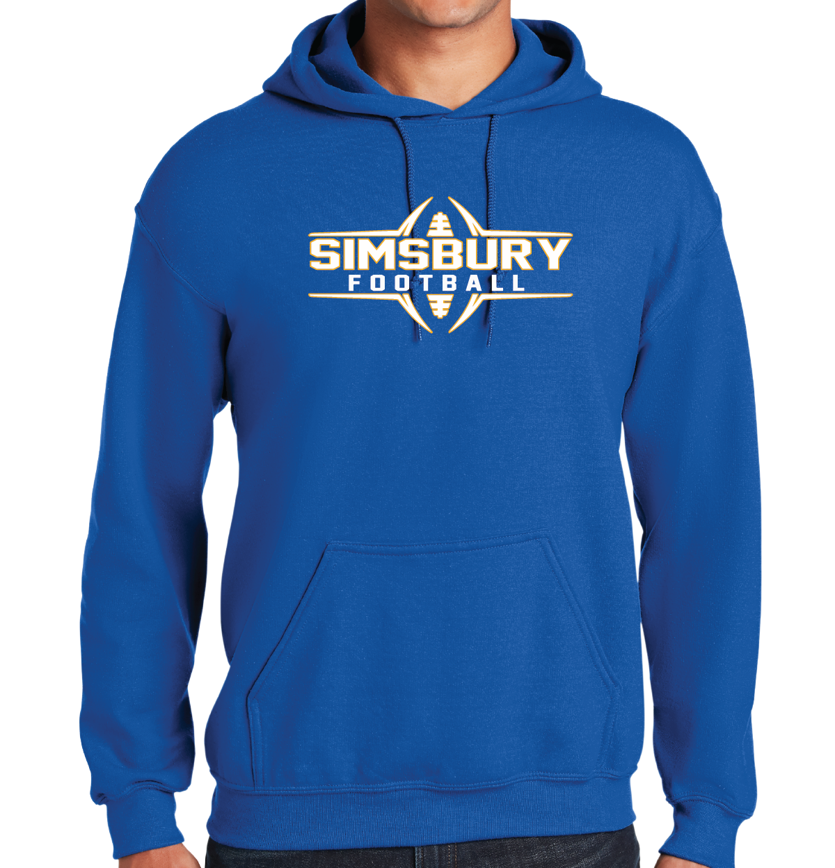 Hooded Sweatshirt Gildan 50/50: Simsbury Football 2024