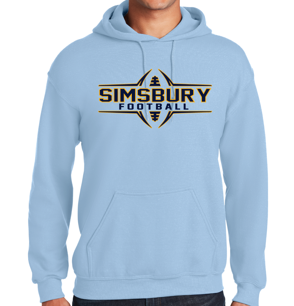 Hooded Sweatshirt Gildan 50/50: Simsbury Football 2024